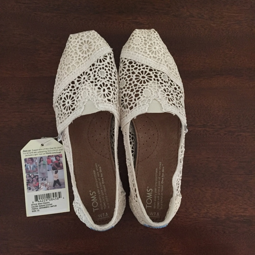 Natural Crochet Toms
